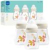 Picture of MAM 6oz Premium Glass Wide Neck Baby Bottle with Slow Flow Breastfeeding-Like Silicone Nipple, Easy to Clean,BPA Free, 0+ Months, Easy Switch Between Breast and Bottle, Made in Europe, 3 Pack Unisex