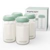 Picture of Momcozy Natural Baby Bottle, Wide-Neck, BPA Free Breast Milk Container, Storage Collection Bottle for Fridge & Milk Cooler, Breastfeeding Essential, 11 oz, 4 pcs