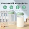 Picture of Momcozy Natural Baby Bottle, Wide-Neck, BPA Free Breast Milk Container, Storage Collection Bottle for Fridge & Milk Cooler, Breastfeeding Essential, 11 oz, 4 pcs