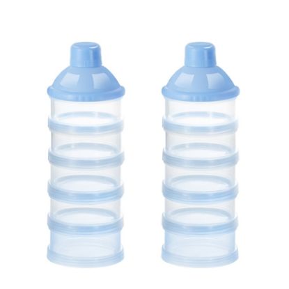 Picture of Accmor Formula Dispenser On The Go, 5 Compartments Stackable Formula Container for Travel, Baby Milk Powder Kids Snack Container, BPA Free
