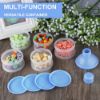 Picture of Accmor Formula Dispenser On The Go, 5 Compartments Stackable Formula Container for Travel, Baby Milk Powder Kids Snack Container, BPA Free