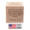 Picture of Personalized Baby Baptism/Dedication/Christening Wood Block, Choose From 3 Sizes, Baptism Gift Boy, Girl, Baby Dedication Gifts, Unique Baptism Gifts (2.5")