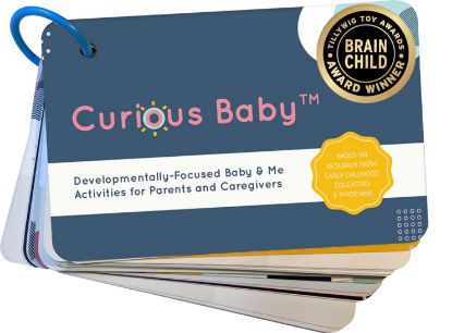 Picture of Curious Baby™ Award Winning 40+ Activities for Baby & Me (0-12 Months) | Developmentally-Focused and Stimulating Creative Playtime Ideas for Baby & Me | Includes Black/White High-Contrast Cards