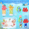 Picture of Zendstanding Baby Wrist Rattle Foot Finder Socks Set, CPC Safe Sensory Plush Toys for 0-12 Months Newborn Boys Girls, Ocean Rattles Baby Shower Registry Gift for Expecting Moms Essentials