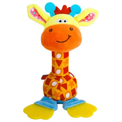 Picture of HUADADA Baby Soft Rattles Shaker, Infant Developmental Hand Grip Toys, Sensory Learning Toys with Teether, Sounds for Baby, 3-6-9-12 Months Old