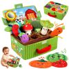 Picture of FREYBLI Baby Toys 6-12 Months - Soft Vegetable Garden Plant Plush Toy - 6 Month Old Boy Girl Toys Gifts Easter Basket Stuffers, Montessori Sensory Toy with Rattles, Mirror, Squeaker, Textures, Crinkle