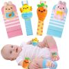 Picture of Easter Baby Wrist Rattle Socks and Foot Finder Set, Infant Girl Boy Toys for Babies 0-12 Months, Newborn Baby Shower Gifts Set