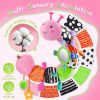 Picture of Tummy Time Baby Toys Sensory Musical Animal Stuffed Car Seat Toy for Infant 0-3-6-12 Months Newborn, Plush Caterpillar with Mirror,Crinkle,Rattle Teething Toys for Baby Boys Girls Shower Gifts, Pink