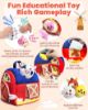 Picture of Baby Toys 6-12 Months - Infant Barn Toy with Stuffed Farm Animals, Rattle, Crinkle, Squeak, Mirror - Montessori Sensory Toys for 6 7 8 9 10 12 Month Old Babies, 1 Year Old Baby Boy Girl Gifts