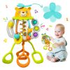 Picture of HOLA Montessori Toys for 1 Year Old Boys-Rattle Teething Baby Toys 0-6 & 6-12 Months, Silicone Pull String Sensory Toys for 1 Year Old Girl Gifts Christmas Stocking Stuffers