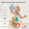 Picture of KILGICO Baby Tissue Box Toy for Babies 6-12 Months - Montessori Sensory Toys for Babies 1 Year Old - Boy Girl Shower Gifts 6 9 12 18 Months Old