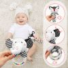Picture of Baby Rattles 0-6 Months Newborn Toys Infant Toys 0-3 Months Rattles for Babies 0-6 Months Baby Toys 0-6 Months, Black and White High Contrast Plush Stuffed Baby Toys for 0 3 6 9 12 Months Girls Boys