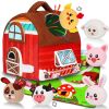 Picture of Avesa Baby Toys 6-12 Months - Soft Barn Toy with Stuffed Farm Animals, Rattle - Montessori Toys for Babies 6 Months Old Sensory Infant Toy Baby Gifts Easter Basket Stuffers