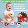 Picture of Avesa Baby Toys 6-12 Months - Soft Barn Toy with Stuffed Farm Animals, Rattle - Montessori Toys for Babies 6 Months Old Sensory Infant Toy Baby Gifts Easter Basket Stuffers