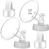 Picture of Momstouch 17mm Flange and Duckbill Valve Compatible with Spectra S1 S2 9 Plus Breastpump Replacement to Pump Parts, Not Original, Replace Accessories.