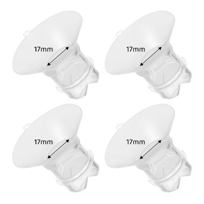 Picture of Suniceme Flange Inserts 17mm Compatible with Medela/Spectra/TSRETE/Elvie/Momcozy/Bellababy Breast Pump 24mm Shields/Flanges, Reduce 24mm Nipple Tunnel Down to 17 mm, 4PCS