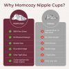 Picture of Momcozy 999 Silver Nursing Cups Original Perforated Breathable Design, 999 Silver Nipple Cover for Breastfeeding Essential, Nipple Shield for Nursing Newborn, Metal Nipple Shields, Regular Size