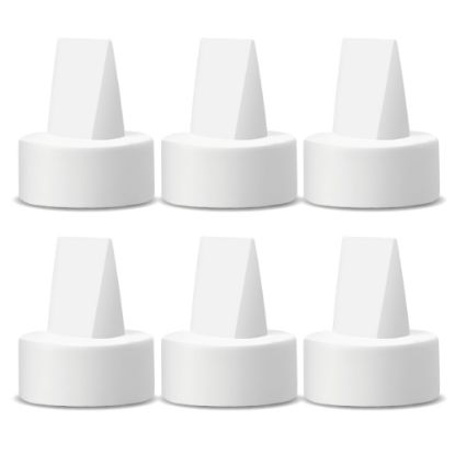 Picture of Maymom Duckbill Valves Compatible with Spectra S1 S2 9 Plus Dew 350 Not Original Spectra Pump Parts S2 Accessories Replace Valve (White, 6ct)