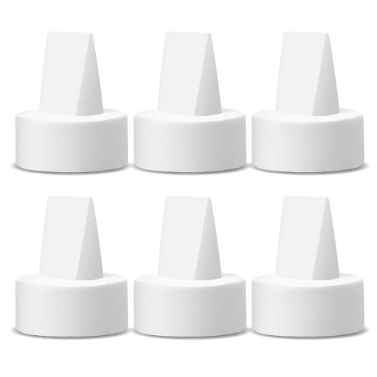 Picture of Maymom Duckbill Valves Compatible with Spectra S1 S2 9 Plus Dew 350 Not Original Spectra Pump Parts S2 Accessories Replace Valve (White, 6ct)