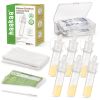 Picture of haakaa Colostrum Collector Kit Breast Milk Collector with Cotton Cloth Wipe and Storage Case, Ready-to-Use, Reusable, 4ml/6pcs
