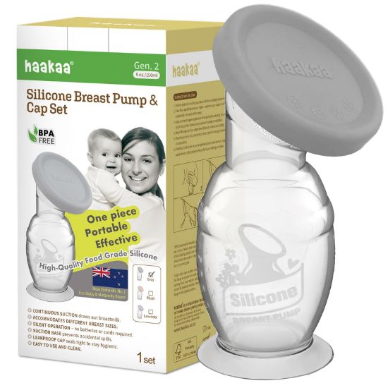 Picture of haakaa Silicone Breast Pump & Silicone Cap 5oz/150ml, Gen.2
