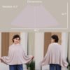 Picture of Seejoy Multi-use Nursing Cover for Breastfeeding, 360Full Coverage Nursing Poncho, Rayon Soft & Breathable Breastfeeding Cover up (Smooth Rayon, Warm Taupe)