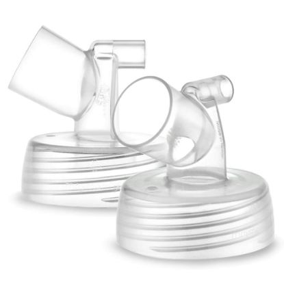 Picture of Maymom Widemouth Connector 2pc Compatible w Spectra S1 Spectra S2 Pump; Compatible with Medela PersonalFit Shield, Pumpin Pal Shield, Lansinoh Flange, Maymom MyFit Shields, MyFit Crater Shield
