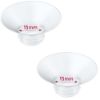 Picture of IVARONAL Flange Insert 2PCS 15mm Compatible with Momcozy M9/M6/M5/S12 Pro/V1 Pro/V2 pro, Spectra/Medela/Elvie/NCVI/TSRETE/eufy/Lansinoh/Paruu/MomMed Breast Pump 24mm Shields/Flanges (2pcs-15mm)