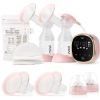 Picture of NCVI Electric Breast Pump 8782, Portable Hospital-Grade Double Pump with 4 Modes & 9 Levels, Anti-Backflow, Rechargeable Quiet Breastfeeding Pump for Efficient Comfortable Use at Home, Work or Travel