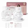 Picture of Momcozy Breast Pump S12 Pro Quick, Hands-Free Wearable & Wireless Pump, with DoubleFit Hybrid Flange, 3 Modes & 9 Levels Electric Pump Portable, Smart Display, 2 Count, Cozy White