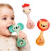 Picture of iPlay, iLearn Baby Shaker Rattle Toy, Babies Teething Sensory Toys 3-6-12 Month, Infant Development Tummy Time Animal Rattles Set, Newborn First Birthday Gift 4 5 7 8 9 10 Month Old Toddlers Boy Girl