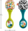 Picture of Fisher-Price Newborn Toys Rattle n Rock Maracas, 2 Soft Musical Instruments for Developmental Play Babies Ages 3+ Months, Neutral Colors