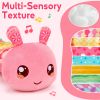 Picture of Baby Girls Toys 0-6 Month Music Animal Stuffed Caterpillar Toy for Infant 0-3 3-6 Months Mirror Crinkle Rattle Tummy Time Sensory Toys for 3 4 5 6-12 Month Old Newborn Baby Shower Easter Gifts