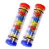 Picture of TDOCK 2 Pack Rainmaker Rain Stick Musical Instrument for Babies, Toddlers and Kids, 8 Inch Rainfall Rattle Tube Rainstick Shaker Toy