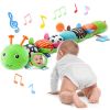Picture of AWOTOY Baby Toys 6-12 Months Music Caterpillar Infant Toys Stuffed Animals 0-3-6 Months Tummy Time Teething Sensory Toys with Mirror Rattle&Pull String Boys Girls Birthday Gifts Easter Basket Stuffer