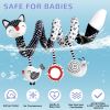Picture of XIXILAND Baby Spiral Plush Toys, Black and White Baby Car Seat Toys, High Contrast Infant Newborn Toy 0-6 Months for Stroller Crib Mobile, Sensory Toy Best Gift for 0 3 6 9 12 Months Boys Girls