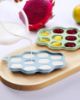 Picture of Heomoone Baby Food Freezer Tray with Lid 2 Pack, Silicone Baby Food Storage Containers, Breastmilk Popsicle Mold, Small Ice Cube Tray for Homemade Baby FoodBlue/Green