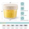 Picture of VITEVER 6 Pack Glass Baby Food Storage Containers - 4 oz Baby Food Storage Jars With Lids, Baby Food Maker, Microwave, Dishwasher & Freezer Safe