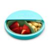 Picture of melii Spin Snack Container | 3-Compartment Rotating Snack Box with Sliding Window, BPA-Free, Dishwasher Safe, Portable Snack Container for Kids Ages 3+ (Blue)