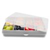 Picture of melii Snackle Box |12-Compartment Snack Container with Removable Dividers, BPA-Free Food Storage for Travel, School & On-the-Go Snacks, Kids & Family Organizer (Grey)