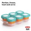 Picture of OXO Tot Baby Blocks Freezer Storage Containers 2 Oz - Teal
