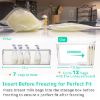 Picture of Ugotfeels Breastmilk Storage Container with L Shaped Separator Boards, Dividers Will Flatten Standing Breast Milk Bags in Organizer Bins Save Refrigerator Space | 2 Containers-Green