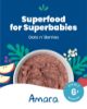 Picture of Amara Organic Baby Food - Stage 2 - Oats & Berries - Baby Cereal to Mix With Breastmilk & Water - Shelf Stable Baby Food Pouches Made from Organic Fruit and Veggies - 5 Pouches, 3.5oz Per Serving