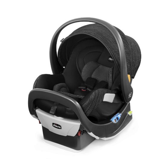 Picture of Chicco Fit2 Infant and Toddler Car Seat and Base, Rear-Facing Seat for Infants and Toddlers 4-35 lbs., Compatible with Chicco Strollers, Baby Travel Gear | Staccato/Black