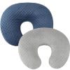 Picture of Dot Nursing Pillow Cover Set 2 Pack Nursing Pillow Slipcovers, Ultra Soft Compatible with Boppy Pillow,Standard Pillow for Baby Boy Girl Grey Navy