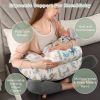 Picture of BATTOP Nursing Pillow for Breastfeeding,Bottle Feeding, Plus Size Breastfeeding Pillows with Adjustable Waist Strap Removable Cover, Extra Pillow on Top for More Support for Mom