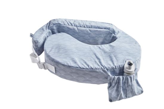 Picture of My Brest Friend Inflatable Travel Nursing Pillow for Breastfeeding, Bottlefeeding & Posture Support with Slipcover, Horizon