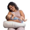Picture of Boppy Uplift Nursing Pillow - Wedge Bottle & Breastfeeding Pillow to Reduce Spit-Up and Reflux Symptoms, with Body-Inclusive Opening and Belt, Baby Safety Alliance Verified - Cream Retro Squiggles