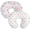 Picture of Little Grape Land Nursing Pillow Covers 2 Pack, Soft & Breathable Removable Breastfeeding Pillows Covers for Feeding Pillows, Nursing Pillow Slipcover for Baby Girls Boys, (Butterfly & Floral)