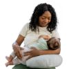 Picture of Boppy Anywhere Travel Nursing Pillow - Compact, Ergonomic Bottle & Breastfeeding Pillow with Snap & Loop Hanging Closure and Firm Hypoallergenic Fill, Baby Safety Alliance Verified